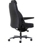 Buro Maverick 24/7 Controller Chair Heavy Duty With Arms Leather Black - Image 4