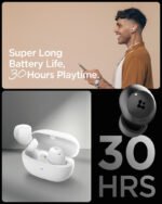 Spigen SPIGEN AUDIO Advanced Noise Cancellation Pro in-Ear Earbuds SA-TW P10 Earphone (White) - Image 6
