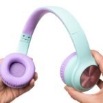 PowerLocus PLED Kids Bluetooth Headphone (Teal/Purple) - Image 2