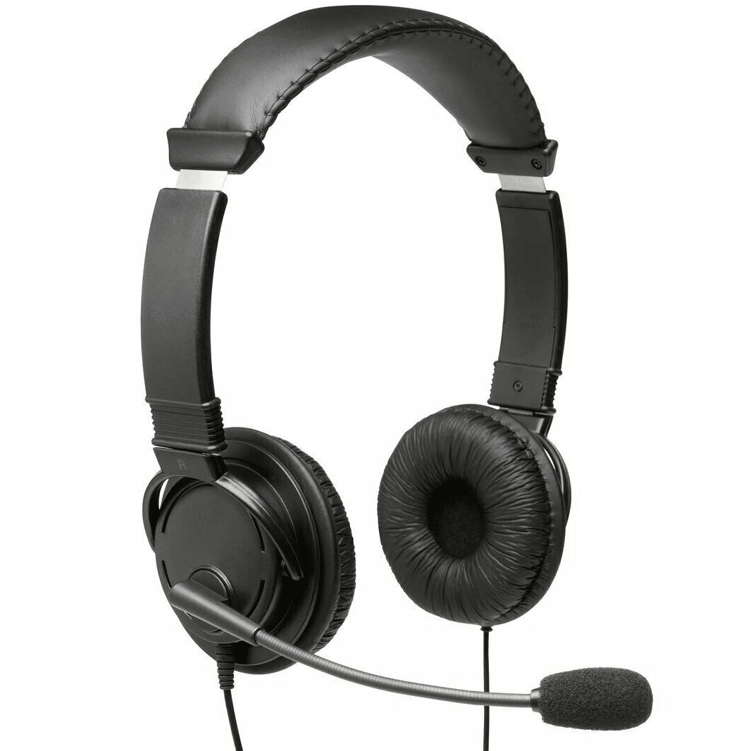0edcc43a348a4f9cafa8032ca2152737.png Kensington Hi-Fi Headphones With Microphone Headset Black - Image 1