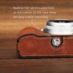 SmallRig Leather Half Case Kit for FUJIFILM X100VI (Brown) 4699 - Image 7