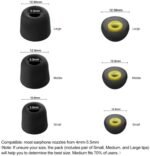 New Bee (6 Pairs) Premium Earbud Tips Blocking Ambient Noise - Image 2
