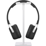 New Bee Headphone Stand with Aluminum Support Bar (Silver)