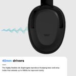 Silcron Active Noise Cancelling Bluetooth Headphones (Black) - Image 5