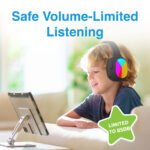 Laser Kids Wireless Headphones – Volume Limited (Black) - Image 7