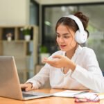 Laser Foldable Bluetooth Headphones with Mic (Bright White) - Image 3