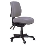 Buro Roma 3 Lever Mid Back With Seat Slide Without Arms Charcoal