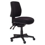 Buro Roma 3 Office Chair Lever Mid Back with Seat Slide (Black)