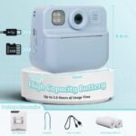 Lenoxx Kids 48MP Instant Print Camera with Dual Lens 1080P HD Video (Blue) - Image 7