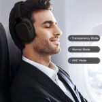 Silcron Active Noise Cancelling Bluetooth Headphones (Black) - Image 2