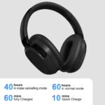 Silcron Active Noise Cancelling Bluetooth Headphones (Black) - Image 6