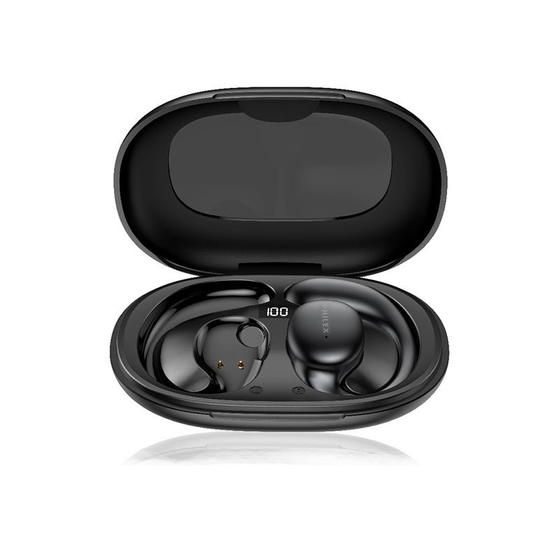 348f927037b543ca9e06c544e5024737.jpg Philex True Wireless Sports Earearearbuds (Black) - Image 1