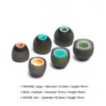 Sansai Replacement Silicone Ear Tips in Multi Size Pack (S/M/L) - Image 2