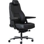 Buro Maverick 24/7 Controller Chair Heavy Duty With Arms Leather Black