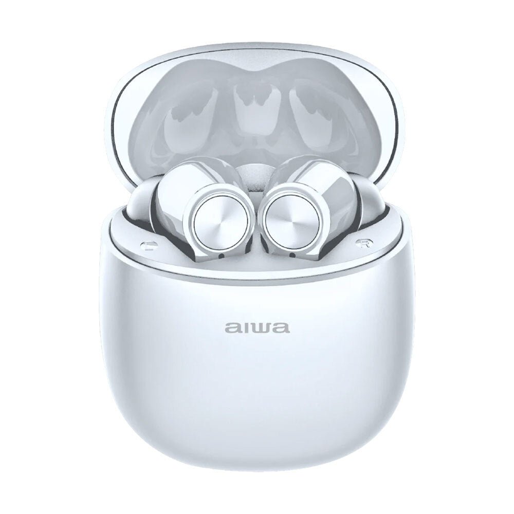 AIWA In-Ear Gelstem Bluetooth Earbuds (White)