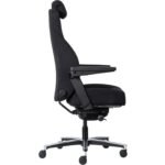 Buro Maverick 24/7 Controller Chair Heavy Duty With Arms Fabric Black - Image 3