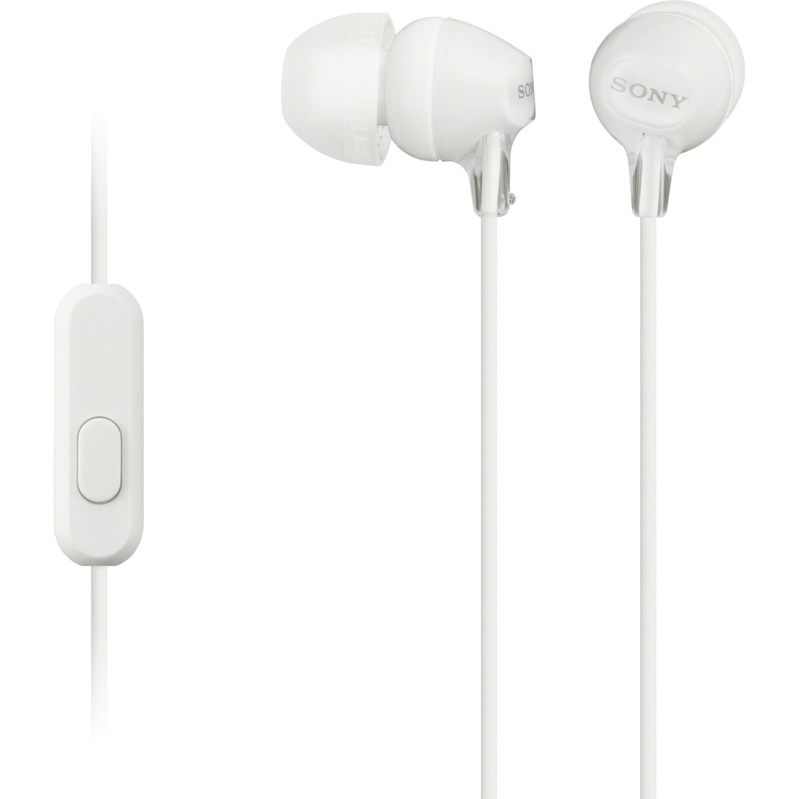 431825-Product-0-I_ec1dfb9a-14c3-4f6e-a925-56639b91ac0f.jpg Sony MDR-EX15AP Monitor In-Ear Headphones (White) - Image 1