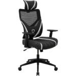 ONEX GE300 Breathable Ergonomic Gaming / Office Chair (Black/White) - Image 2