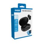 Laser TWS Mini Earbuds with ENC and LED Display (Black) - Image 4