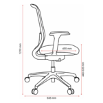 Buro Elan Office Chair with Arms Light Grey - Image 4