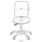 Buro Roma Office Chair 3 Lever High Back Seat Slide (Black) - Image 4
