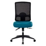 Buro Tidal Mesh High Back Chair Without Arms Teal - Image 2