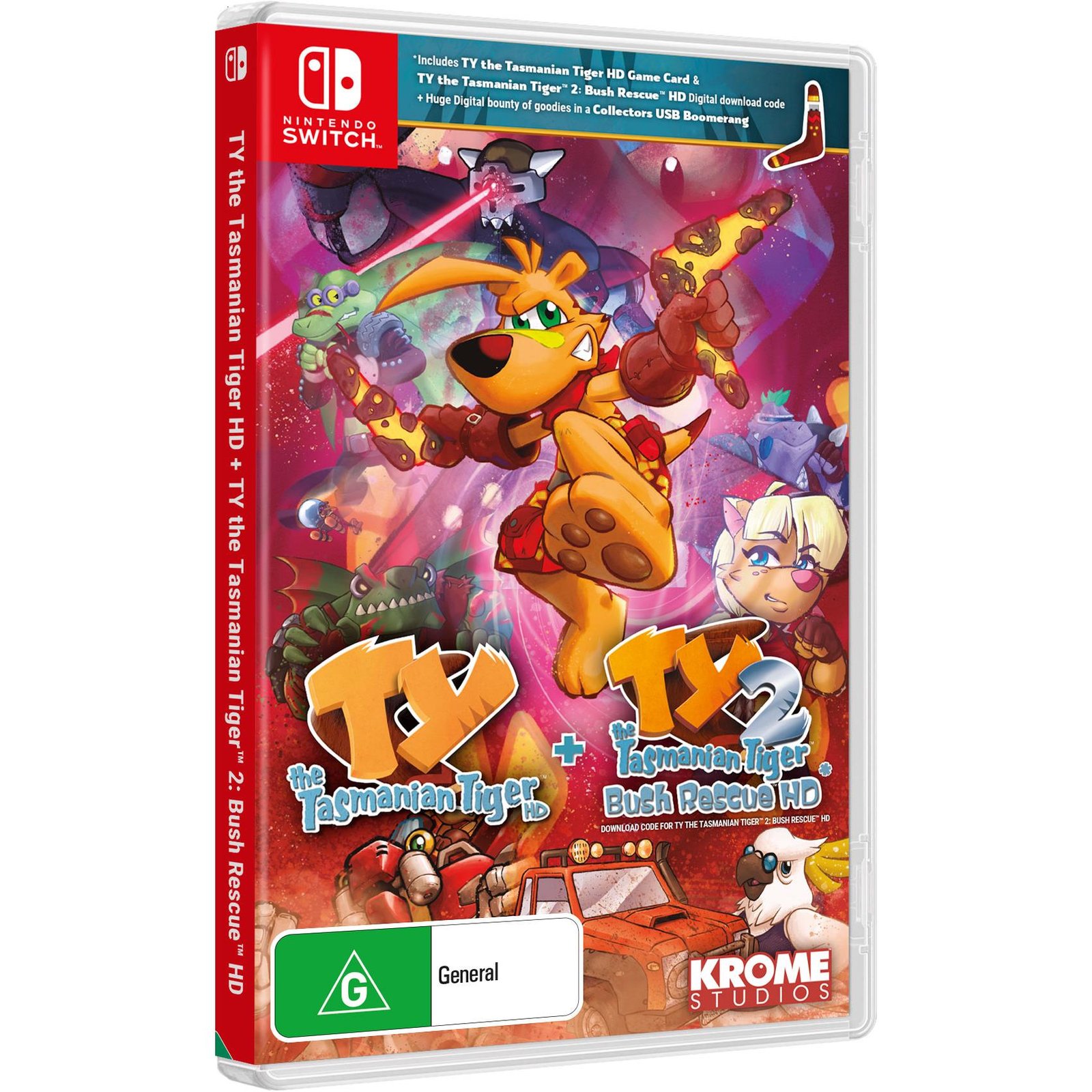 529832-Product-0-I-637660881154728291.jpg TY The Tasmanian Tiger HD + TY The Tasmanian Tiger 2: Bush Rescue HD: Bundle - Image 1
