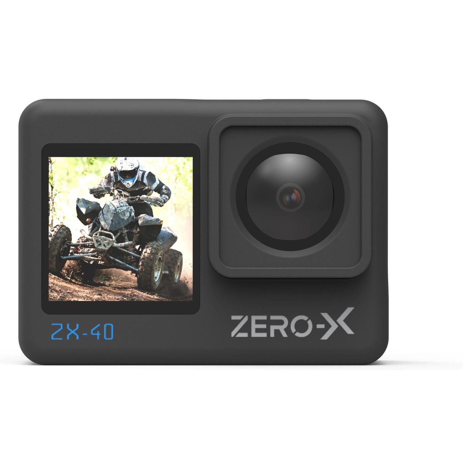 530543-Product-0-I-637638668300947985.jpg Zero-X ZX-40 4K UHD Action Camera with Dual Display & Wi-Fi - Image 1