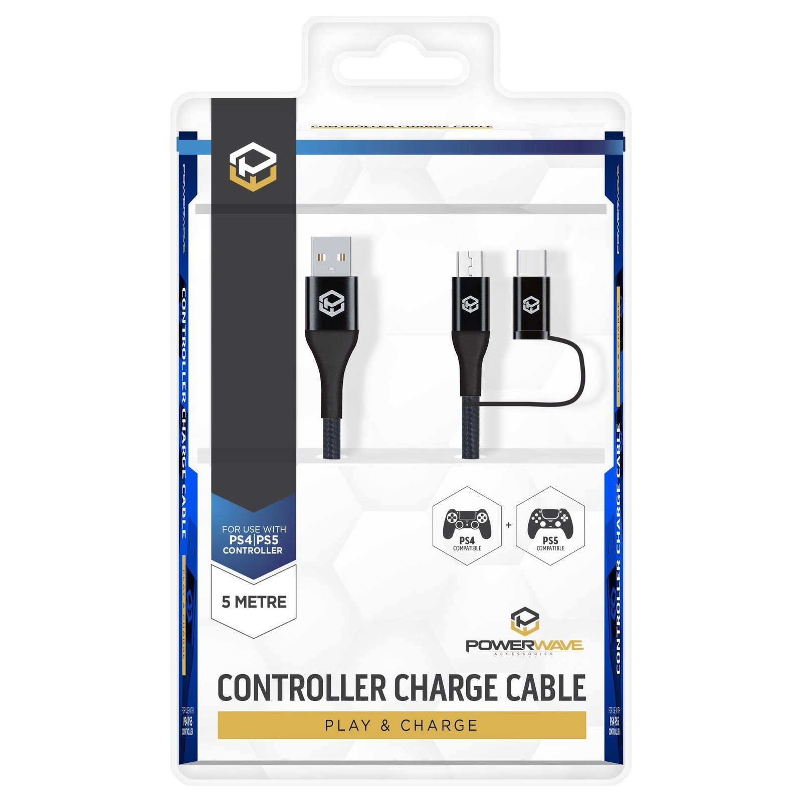 536832-Product-0-I-637722242792658925.jpg Powerwave 5m Controller Charge Cable for PlayStation - Image 1