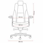Buro Maverick 24/7 Controller Chair Heavy Duty With Arms Fabric Black - Image 6