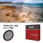 Haida 82mm PROII CPL-VND 2-in-1 Filter (3-7 Stops) - Image 2