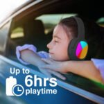 Laser Kids Wireless Headphones – Volume Limited (Black) - Image 5