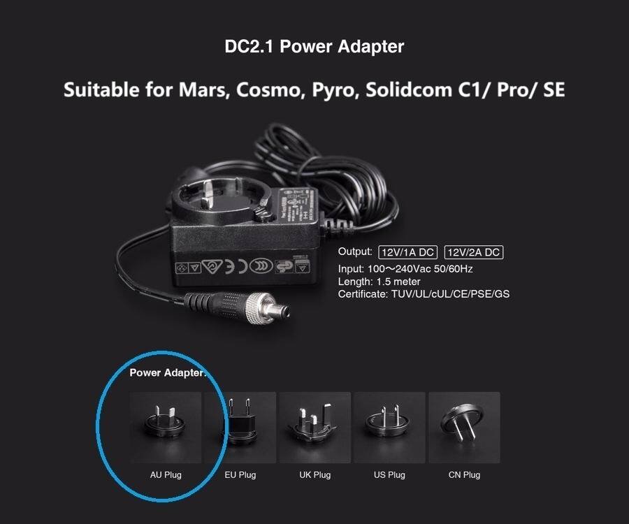6060c6dfe8bb4176a10111e91b5f3c8a.jpg Hollyland 12V 2A DC Adapter Power Supply Unit - Image 1