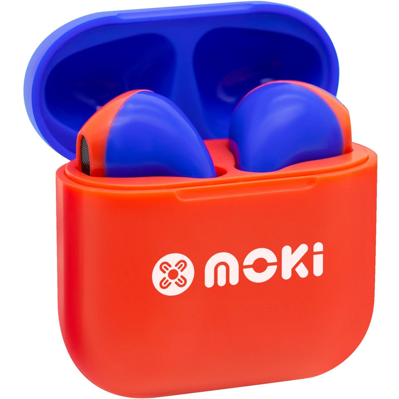 613293-Product-0-I-638110255040821198.jpg MokiPods Mini TWS Volume Limited In-Ear Headphones for Kids (Red/Blue) - Image 1