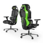 Eureka GC05 Typhon Series Ergonomic Mesh Gaming / Office Chair (Black/Green) - Image 2
