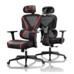 Eureka GC06 NORN Series Ergonomic Gaming / Office Chair (Black/Red) - Image 3
