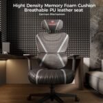 Eureka GC06 NORN Series Ergonomic Gaming / Office Chair (Black/Red) - Image 9