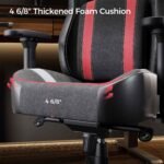 Eureka GC08 Python II Series Ergonomic Chair (Black/Red) - Image 7