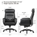 Eureka Royal Executive Sofa Gaming / Office Chair (Black) - Image 7
