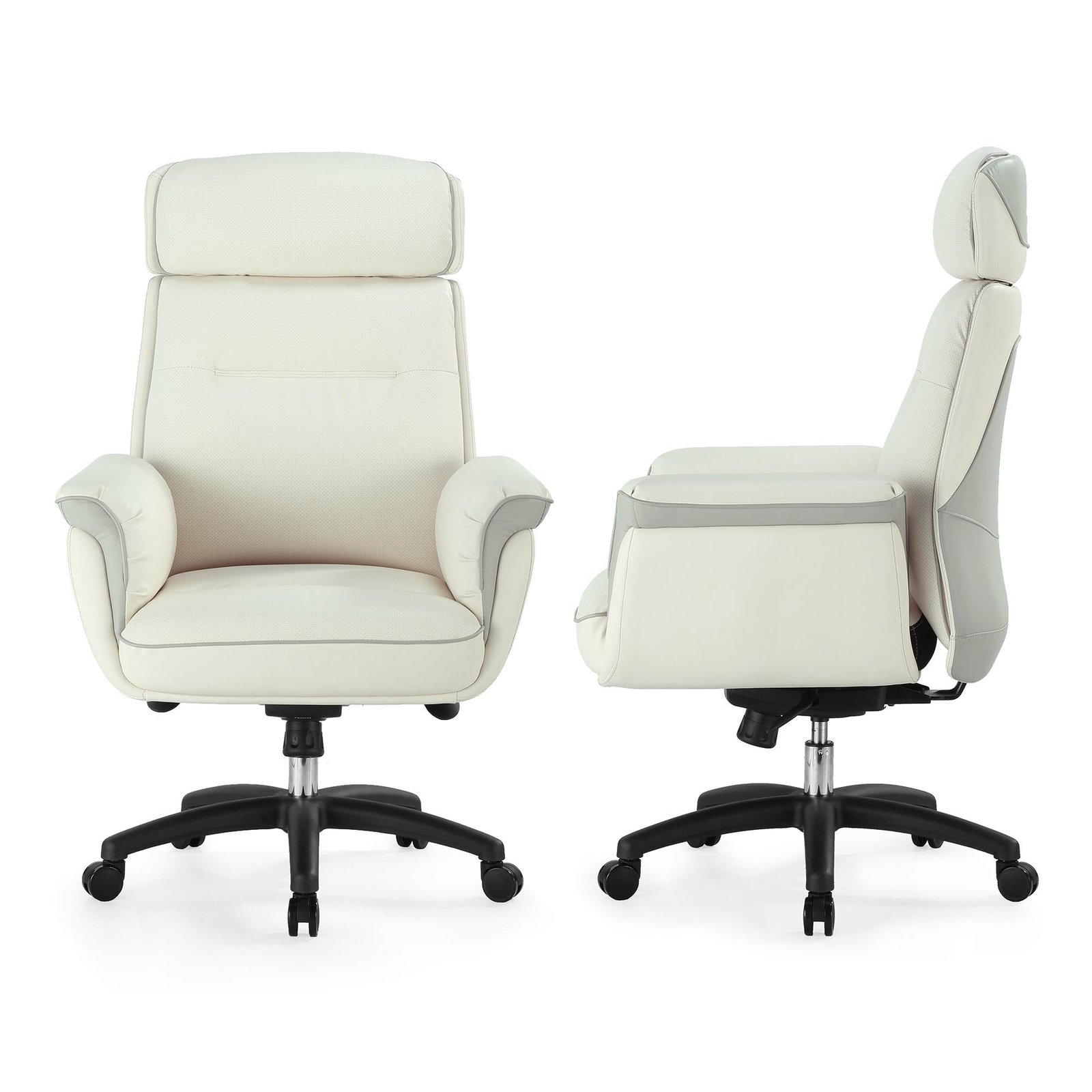 625279-Product-0-I-638180638258461102.jpg Eureka Royal Executive Sofa Gaming / Office Chair (White) - Image 1