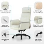Eureka Royal Executive Sofa Gaming / Office Chair (White) - Image 7