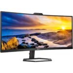 Philips 34E1C5600HE 34'' Curved 100Hz WQHD Monitor with Windows Hello Webcam - Image 2