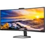 Philips 34E1C5600HE 34'' Curved 100Hz WQHD Monitor with Windows Hello Webcam - Image 3