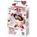 Fujifilm Instax Mini Film Heart for Instax Mini Cameras (10 Pack)
