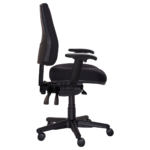 Buro Roma 3 Lever High Back With Seat Slide With Arms Black - Image 3