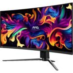 MSI MAG 341CQP 34" UWQHD 175Hz QD-OLED Curved Gaming Monitor - Image 2