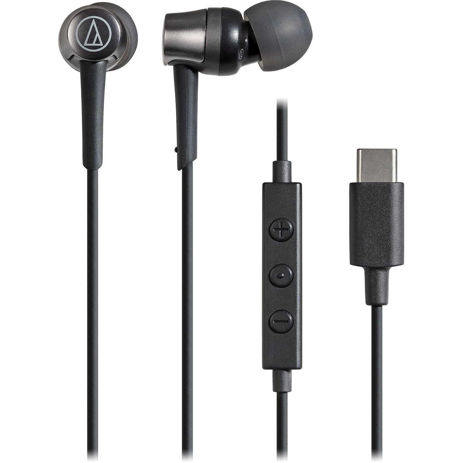 660811-Product-0-I-638427603607526887.jpg Audio-Technica USB-C In-ear Headphones (Black) - Image 1