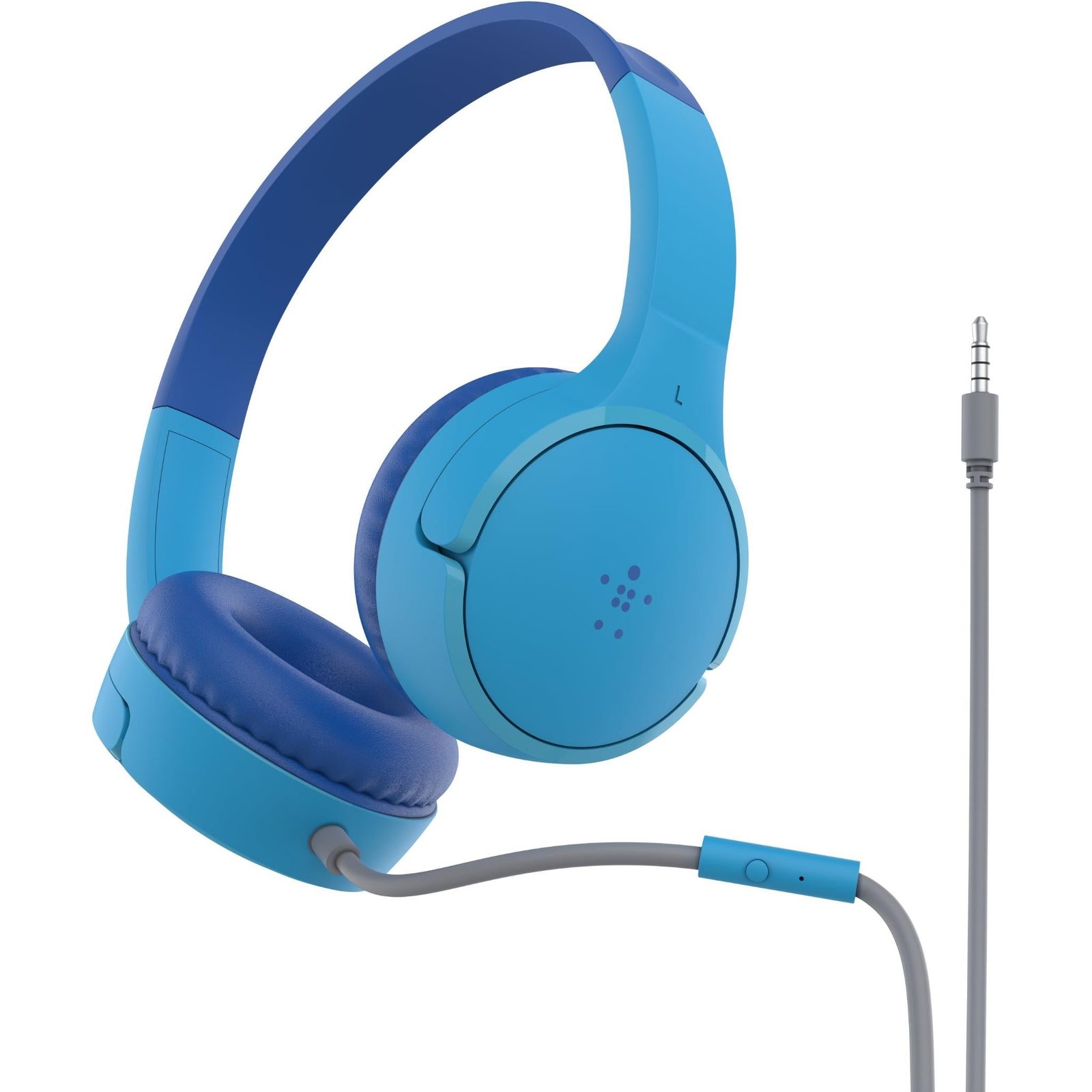 667797-Product-0-I-638343916815482780.jpg Belkin SOUNDFORM Mini Wired On-Ear Headphones for Kids (Blue) - Image 1