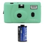 Yashica MF-1 Snapshot Reusable 35mm Film Camera Set (Turquoise) - Image 4