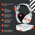 Logitech G Astro A50 X LIGHTSPEED Wireless Gaming Headset + Base Station (White) - Image 6